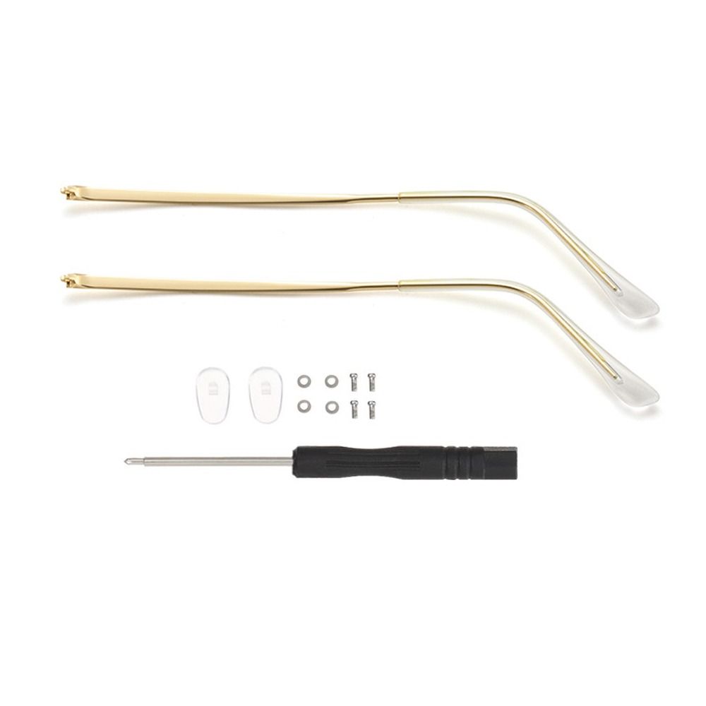 1 paar transparante voetbeschermers, brillen, vervangende pootjes, zonnebrillen, brillen, metalen pootjes, reparatieaccessoires voor brillen.: Rood