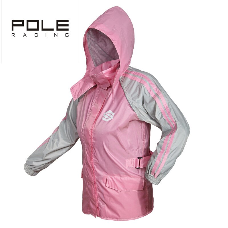 POLE Waterproof Motorcycle Rain Suit Raincoat+Rain Pants Ventilate Poncho Motorcycle Rain Jacket Riding Motorbike Rain Shoes