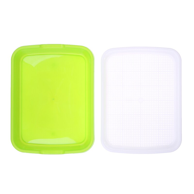 1 Set Seedling Tray Plastic Double-Layer Seedling Nursery Tray Hydroponics Basket