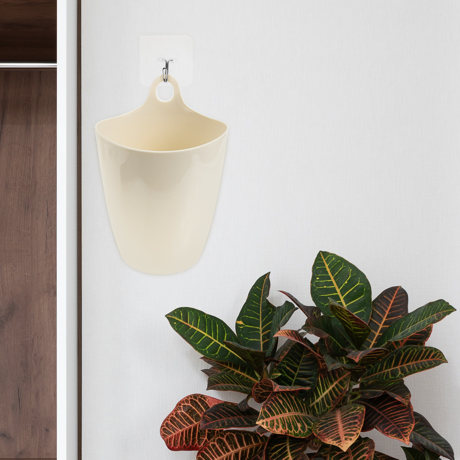 3 Sets of School Dormitory Trash Can Hanging Garbage Can Plastic Desktop Organizer