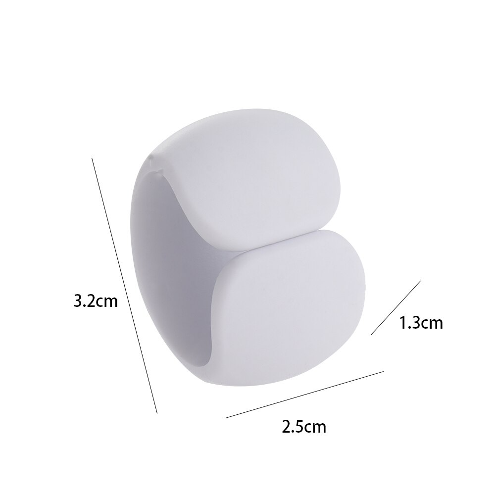 4 stk kabelopruller enkel rund klip usb oplader holder skrivebord ryddelig organisator ledning ledning til skrivebord kabel fast