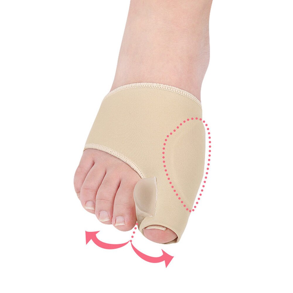 Silicone Toe Separator Splint Bunion Corrector for Bent Toes Overlapping Toes Hallux Valgus Big Toe Outer Straightener