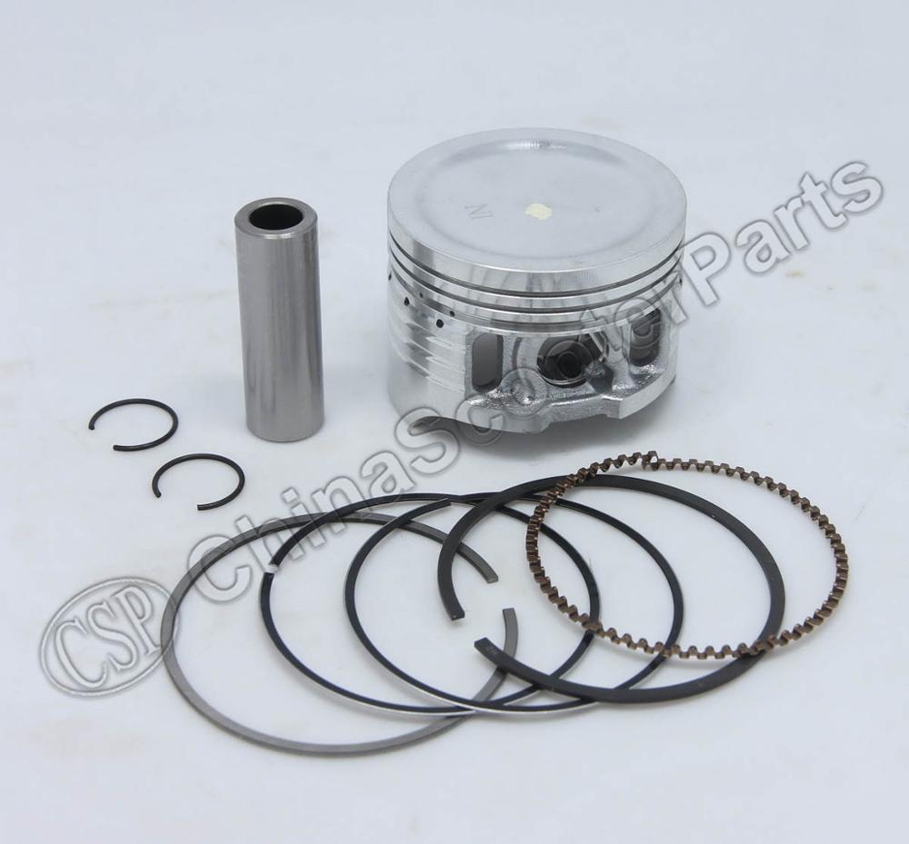 Kit de anillos de pistón de 52,4 MM y 13MM, piezas de motos Dirt Pit, 125CC, 1P52FMI, para YX125, Locin, PBR, Dax, Monkey: Piston Kit