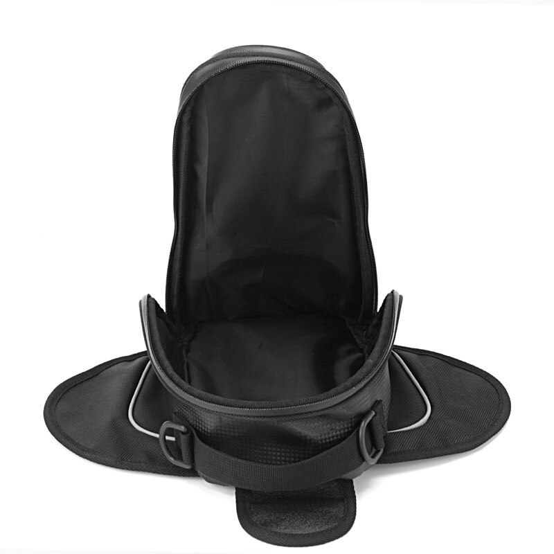 Enkele Schoudertas Motorfiets Rugzak Waterdichte Motor Tank Tas Zwarte Olie Brandstoftank Zak Magnetische Motor Zadeltas 1cmB