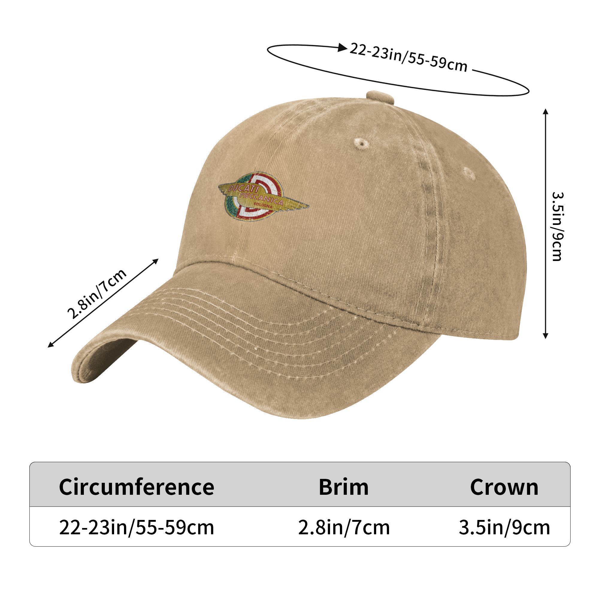 Ducatiing meccanica type 2 baseballcaps sol kpop stein pustende vasket truckerhatt menn kvinner voksen årgang snapback-capser