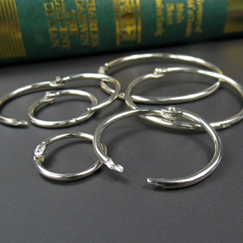 Drapery Clip Rings Binding Iron ring Hoop Ring Removable Round Hoop Loose Leaf Photo Albums 15mm-60mm 50pcs