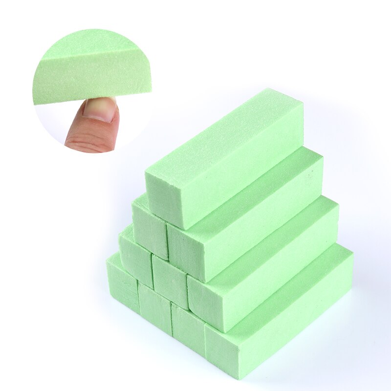 Lime à ongles de ponçage, 10 pièces, éponge de ponçage rose blanc, bloc, polissage, bricolage-même, pour Nail Art