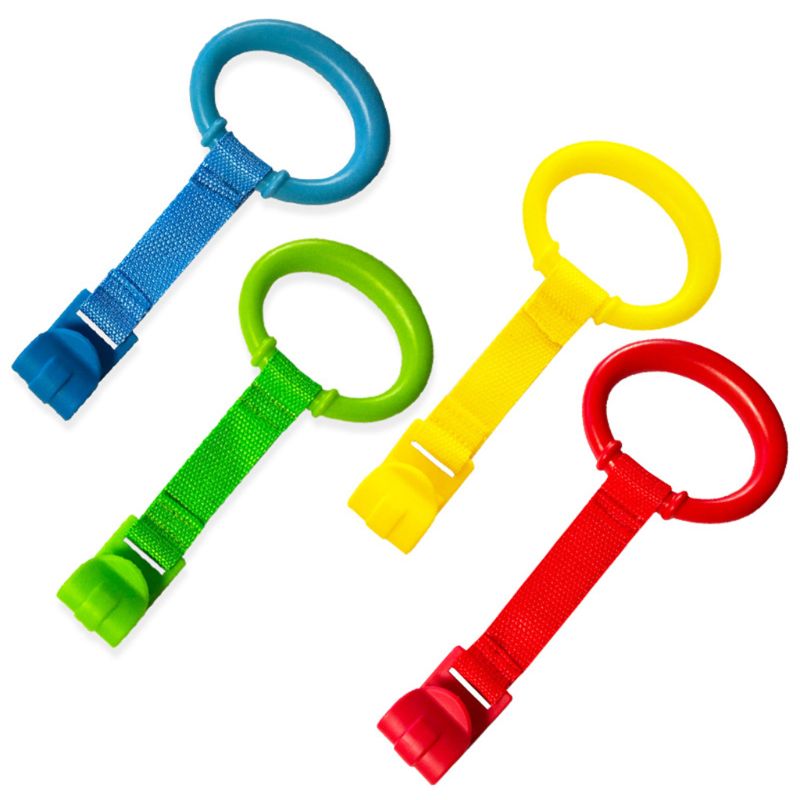 Baby Learning Standing Crib Hand Ring Portable Toddler Bed Hanging Pull Ring To