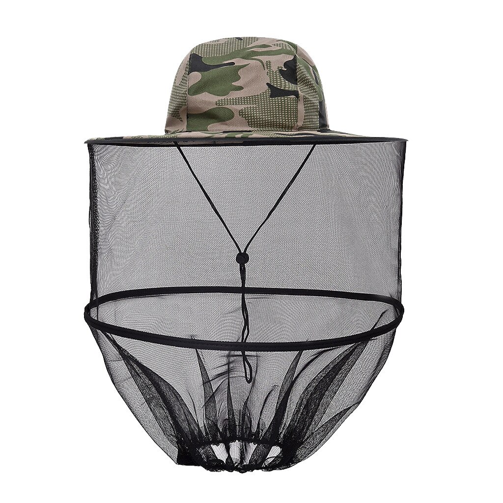 Mosquito Head Net Hat Sun Hat With Hidden Net from Insects Breathable Fishing Hats бейсболка для мужчин gorro pescador Cap: A