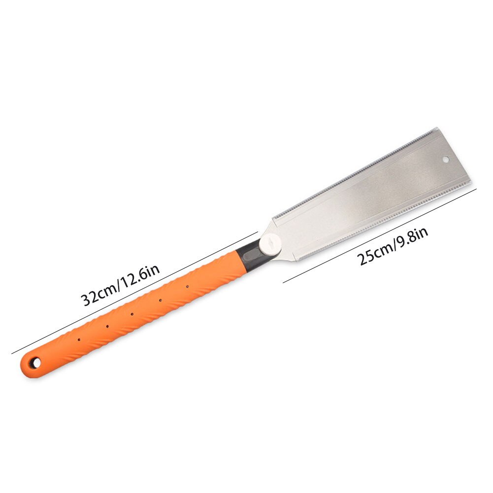 Hand Saw Japanese Saw Hand Pull Wood Saw SK5 Double Edge with Teeth for Tenon Bamboo Plastic Woodworking Tools Double tooth saw