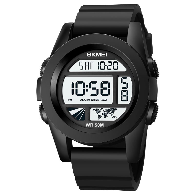 Skmei Lichtgevend Horloge Voor Mannen Sport Klok Digitale Horloges Waterdicht Horloge Horloge Alarm Countdown Relogio Masculino: Black2