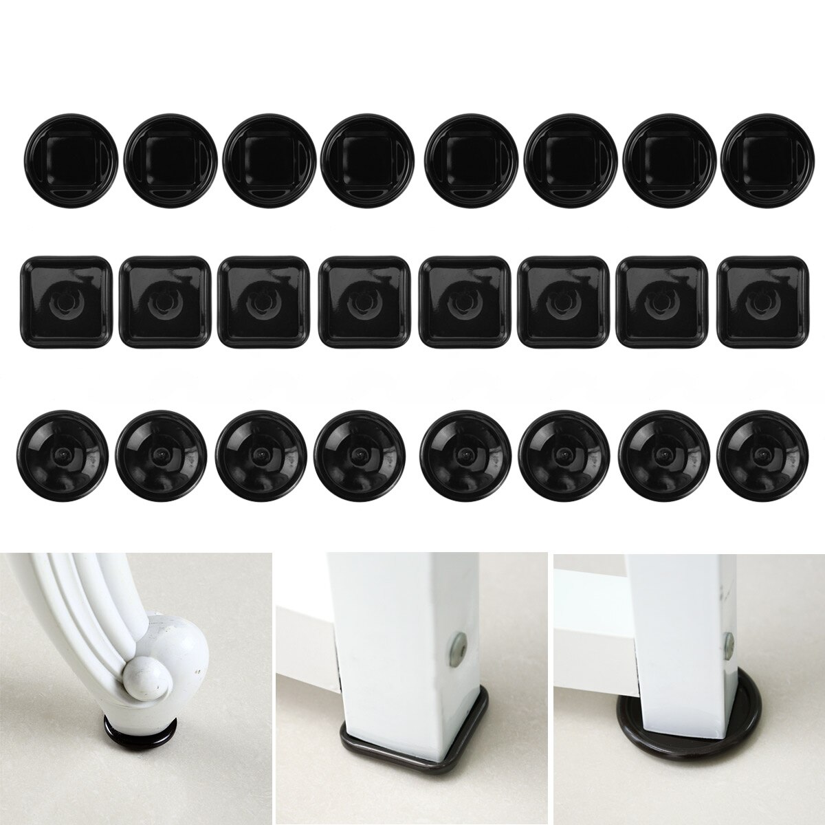 8 stuks tafelstoel wieltjes bekers meubelvoetjes bescherm viltjes antislip kast bureau poten inzetstukken pluggen met tapijtbodem