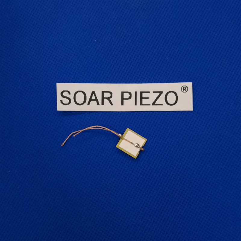 Piezoelectric Ceramic Plate Transducer 13*13*0.2 mm-PZT5 Ultrasonic Sensor Energy/Electricity harvesting Sheet Pressure Sheet