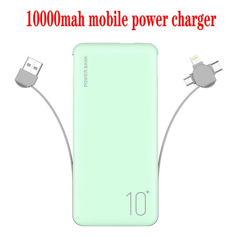 Chargeur mobile à grande capacité, 10000mah, charge rapide, mini paquet général
