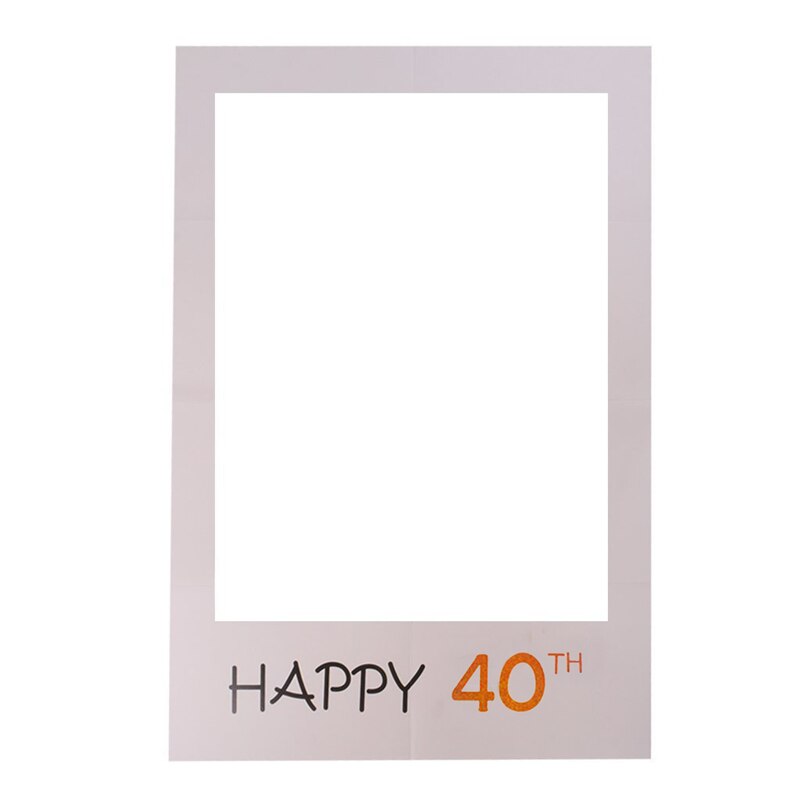 1PC Happy 30th 40th 60th Photo Booth Frame Baby shower Photobooth Props Kids 1st Birthday Party Decoration Photo Booth decor: Style 6