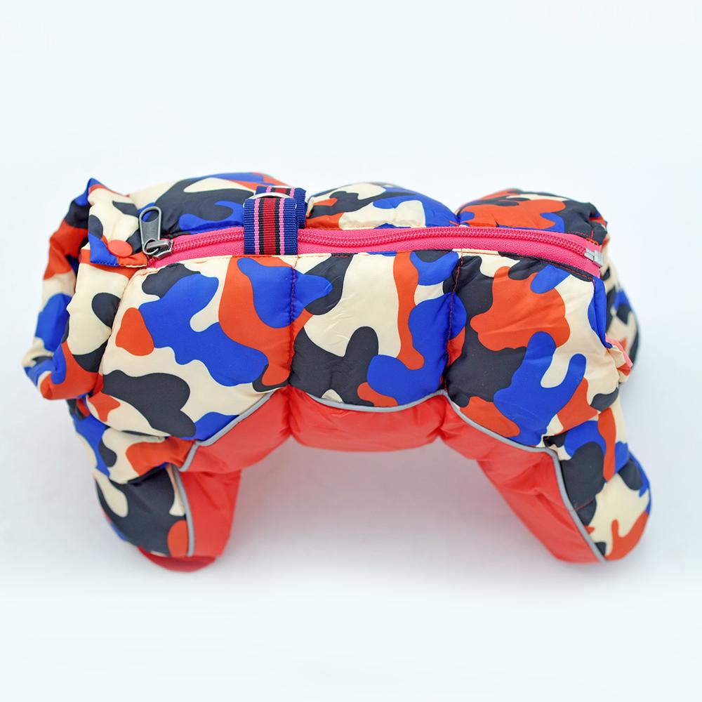 Winter Dog Clothes Waterproof Dog Overalls for Small Dogs Super Warm Soft Puppy Snow Suit Full-Covered Belly Female/Male Dog Use: L / Red