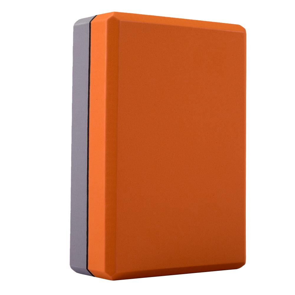 EVA Yoga Block Waterproof Pilates Yoga Brick Sports Anti-slip Foam Block Exercise Aid Prop Health Training for women: Orange