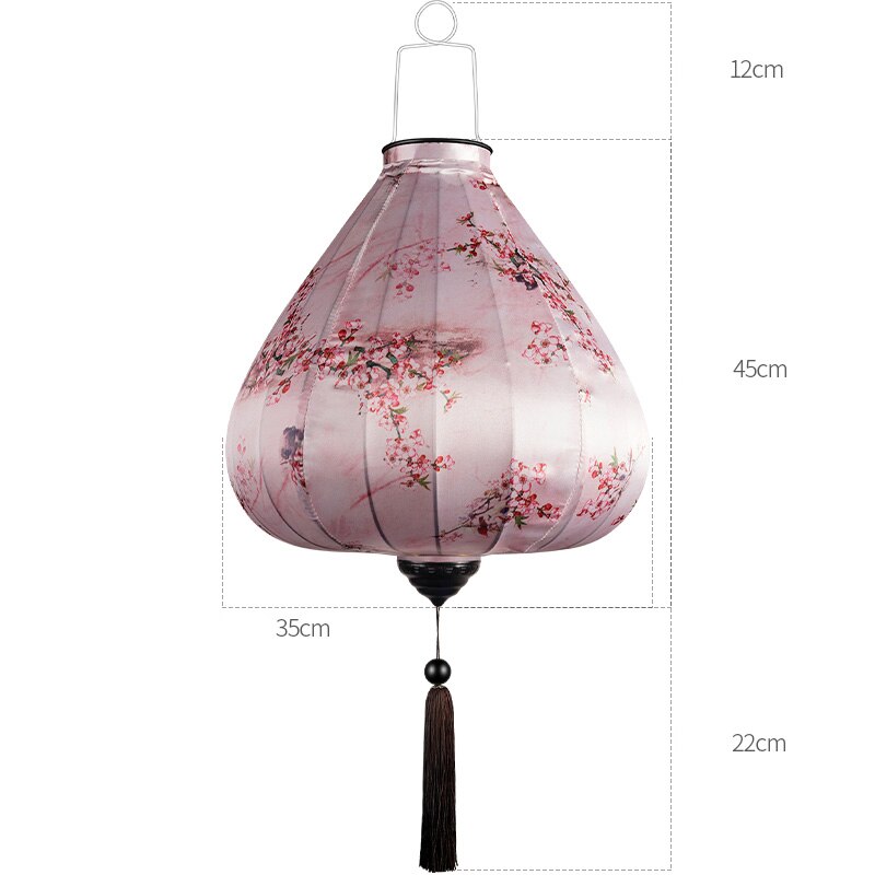 12/14inch Chinese Traditional Silk Lanterns Japan Waterproof Retro Style Scenic Spots Ancient Town Decor Palace Lantern: 9 14inch