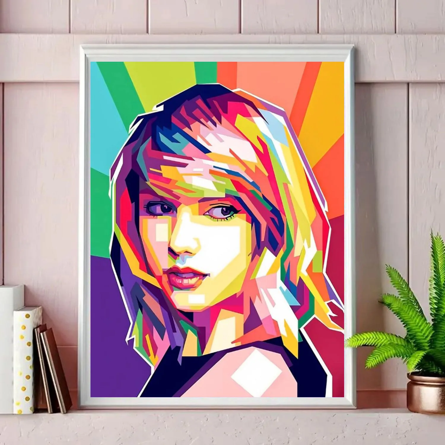 1pc Verf op nummer Kit voor volwassenen Beginner op canvas, schildersets voor volwassenen, doe-het-zelf-hobby's voor vrouwen, frameloos
