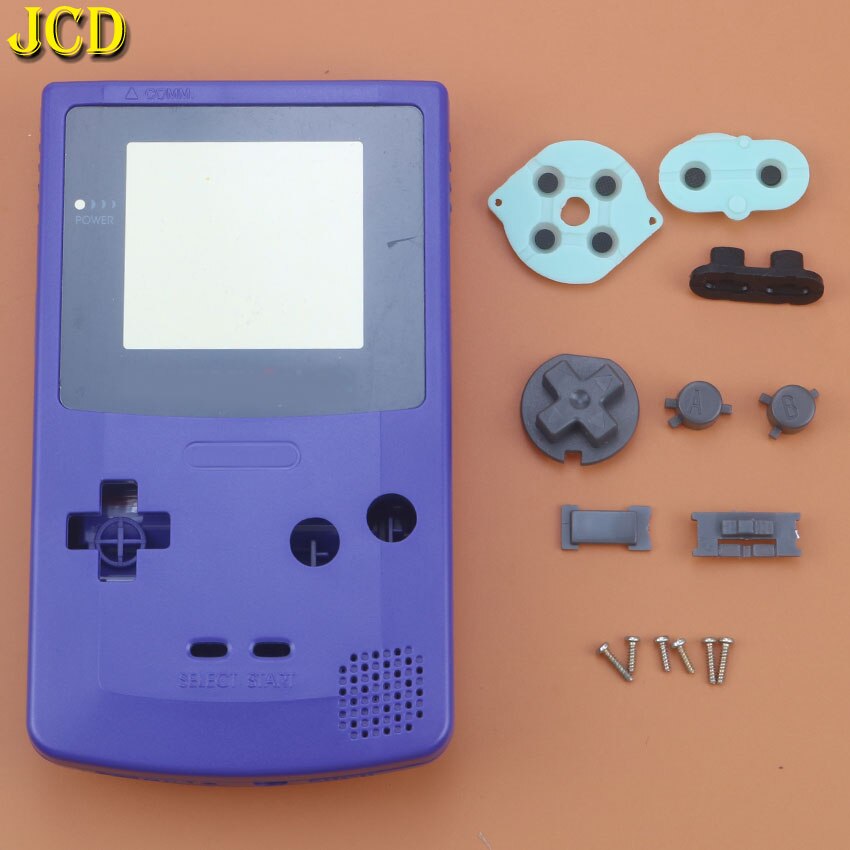 JCD 1PCS For Nintend GameBoy Color Game Replacement Case Plastic Shell Cover for GBC Console Full Housing Case: C