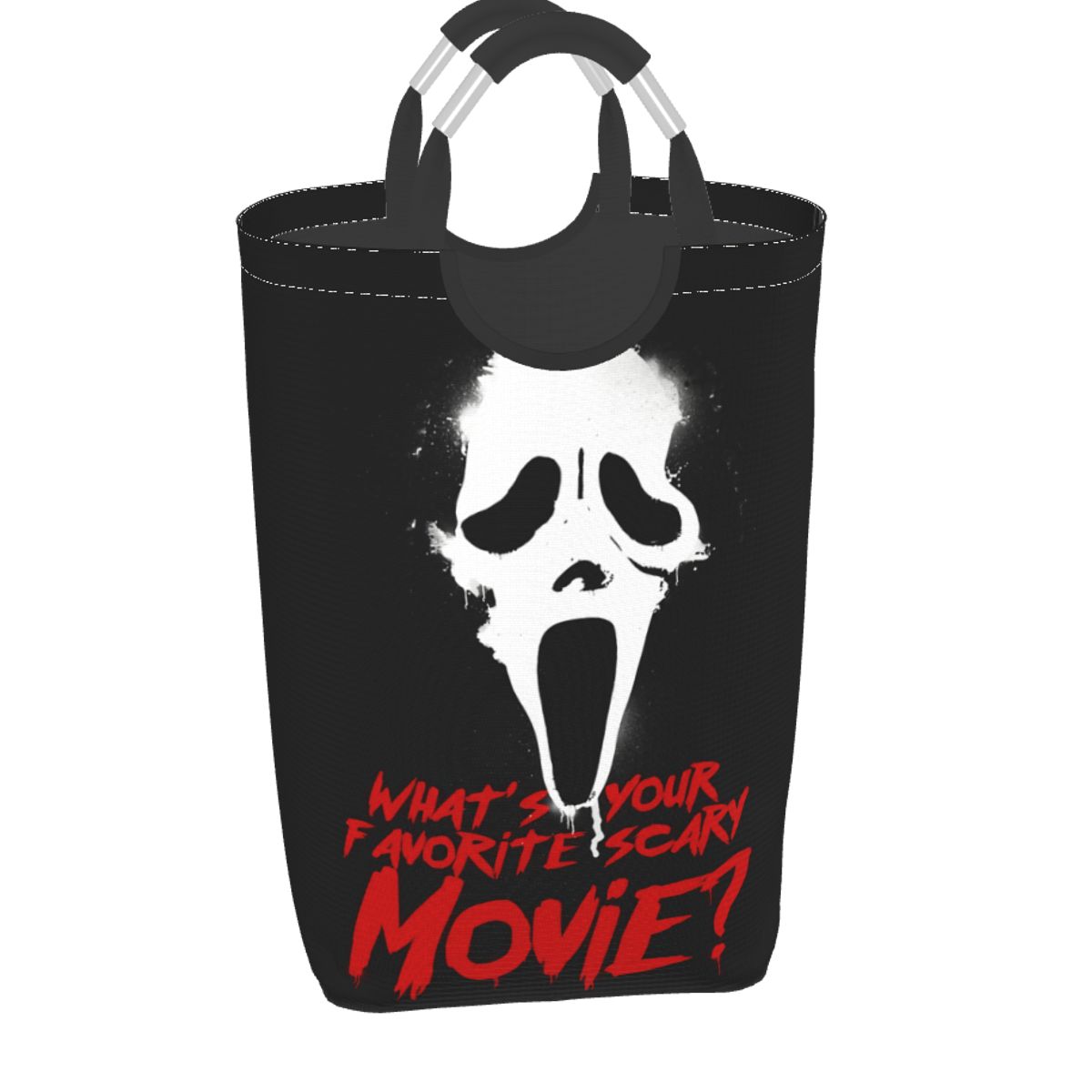 Película de terror de Halloween Scream ghosting face, cesto de lavandería independiente con asa, cestas de lavandería para ropa, Juguetes: 8