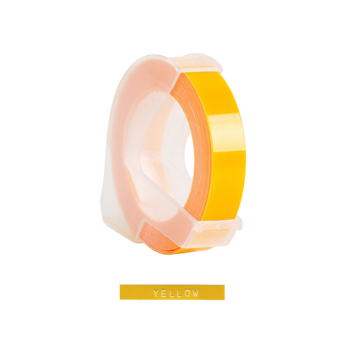 3D Plastic Embossing Label Tape Refill for DYMO 12965 1610 Label Maker with 3/8 Inch * 9.8 feet, 1 Roll: Yellow