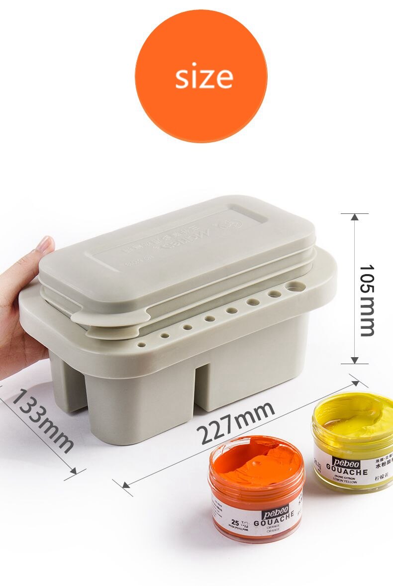 Multifunctionele Borstel Wassen Emmers, Pen Wassen Emmers, Aquarel Gereedschap Met Verf Doos En Palet, Art Schoolbenodigdheden