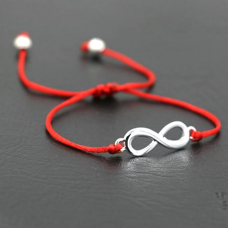 BPPCCR Unique Digital 8 Chakra Infinity Braid Bracelets Bileklik Black Red String Rope Thread Men Women Pulseira Masculina