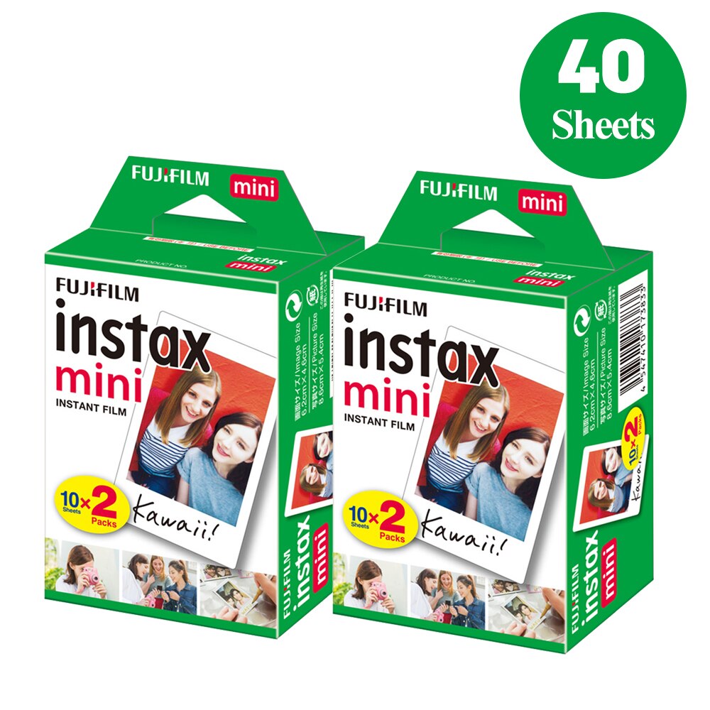 12-in-1 Instant Camera Accessories Bundle Kit +40 Sheets Fujifilm Instax Mini White Film Photo Paper for Fujifilm Instax Mini 11: 40 Sheets Film Only