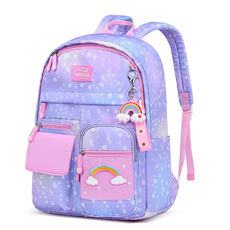 2022 Rainbow Series Backpack Kids Waterproof School Backpacks for Teenage Girls Primary Children School Bags mochila femenina