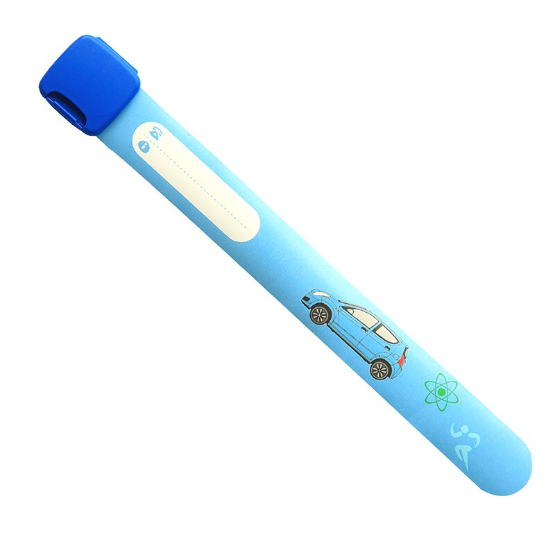 QiQiWu Kids ID Veiligheid Polsband Armband Kind Baby Herbruikbare Verstelbare Armband polsbandjes Waterdicht PU Kid Kinderen Pols Band: Blue - Car