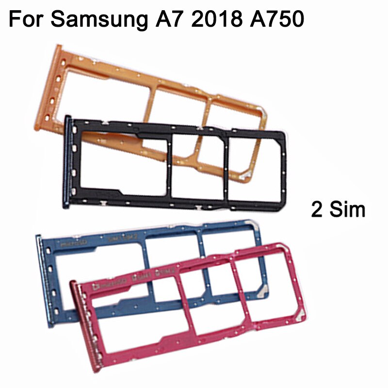 plateau de carte SIM A750 pour Samsung Galaxy A7 A750F lecteur de carte SIM support de plateau Sim pièces de rechange