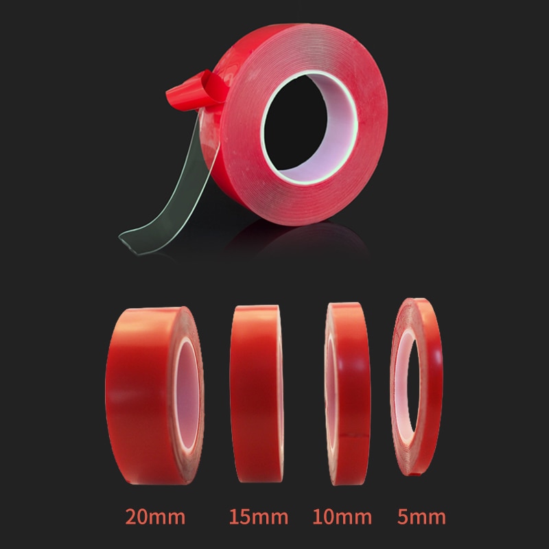 300Cm Hoge Sterkte Geen Sporen Transparante Dubbelzijdige Tape Strip Waterdicht Huishouden Muur Plakband Auto Sticker Auto Tape