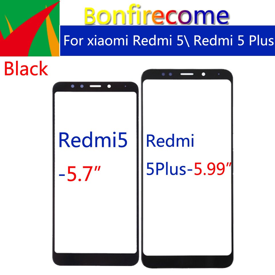 Redmi5 Voorpaneel Voor Xiaomi Redmi 5 Redmi5 Touch Screen Voorpaneel Glas Lens Outer Glas Voor Redmi 5 Plus 5 Plus