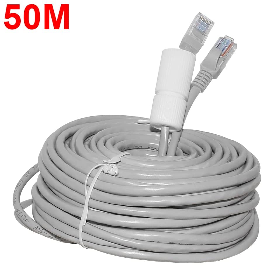 Lan netværk fladkabel kat 5 ethernet internet 20m til poe kamera computer modem router hiseeu