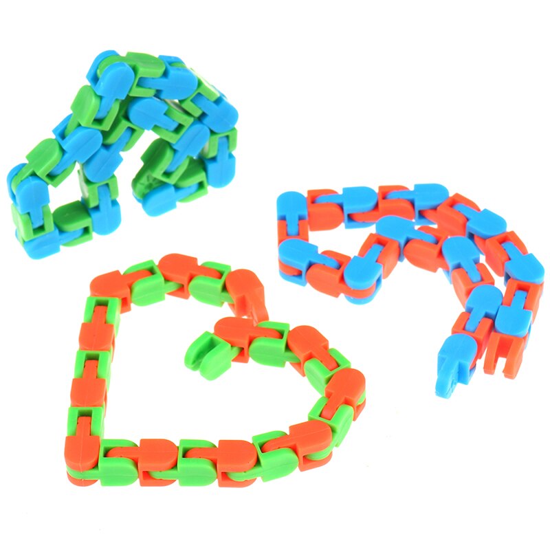 Wacky Tracks Snap and Click Toys Kids Autism Snake Puzzles Classic Sensory Toy for Children Kids Adult Anti-Stress Toy !