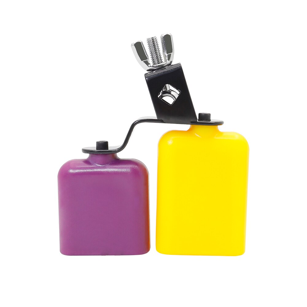 Cencerro Bicolor para juego de batería tonos altos y bajos accesorios de instrumentos de percusión de tamaño midio
