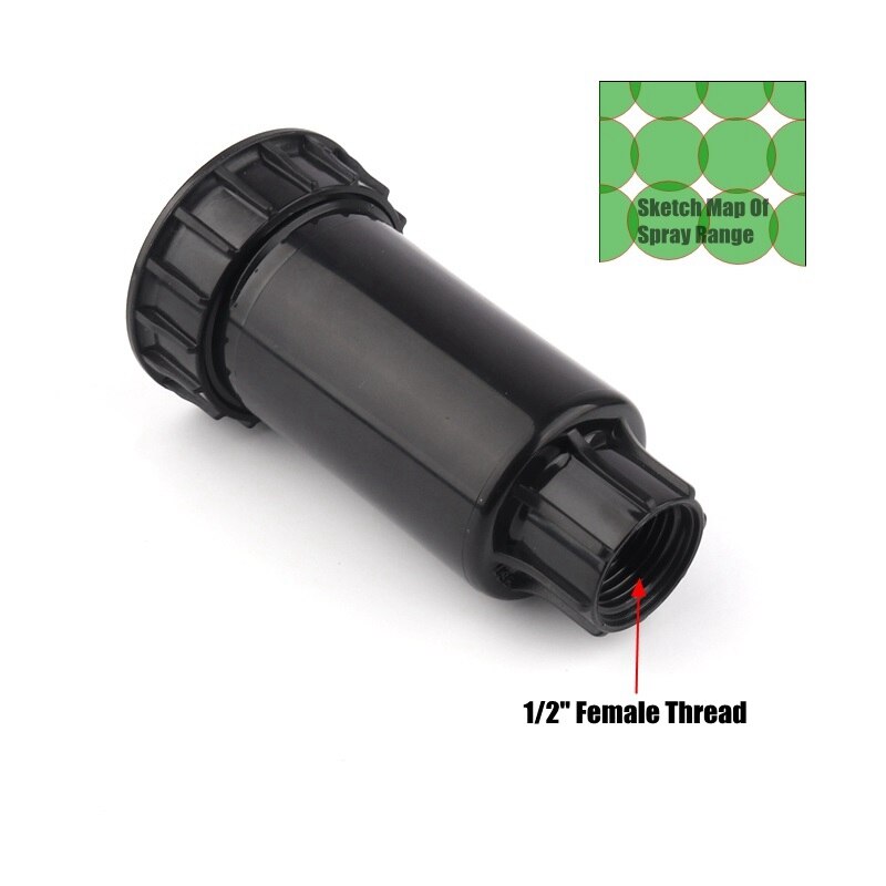 1pcs 1/2" 90-360 Degrees Adjustable Pop-up Sprinkler Swing Joint Greenhouse Garden Irrigation Lawn Flower Copper Spray Nozzle