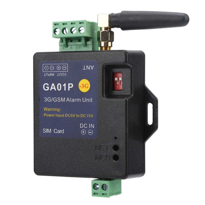 Alarm System Kits GA01P 3G/GSM Alarm System 1 Way Input Mini Smart Power Failure Alert Mobile Phone Remote Control alarm