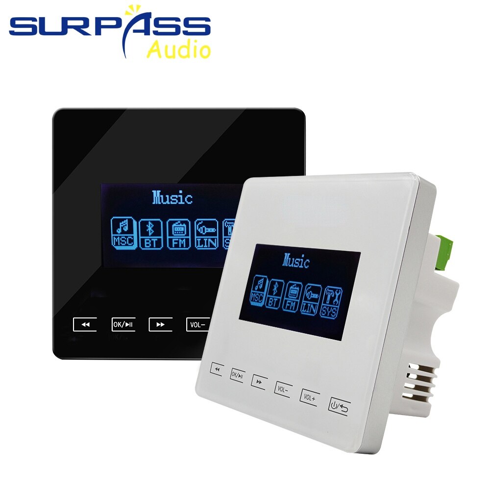 Bluetooth Wall Amplifier Mini bluetooth amplifier Home Audio System Touchkey Background Music Player connect to TV SURPASS
