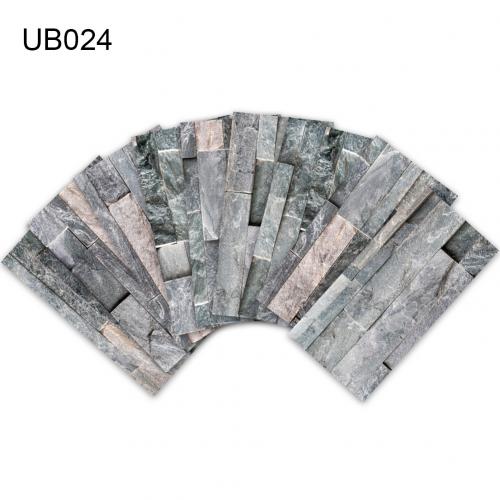9 kpl 20 x 10cm tiilikivijäljitelmä vedenpitävä laatta tarra tee itse tehty lattiaseinäkoriste sopii ihanteellisesti olohuoneesi sisustamiseen,: Ub024