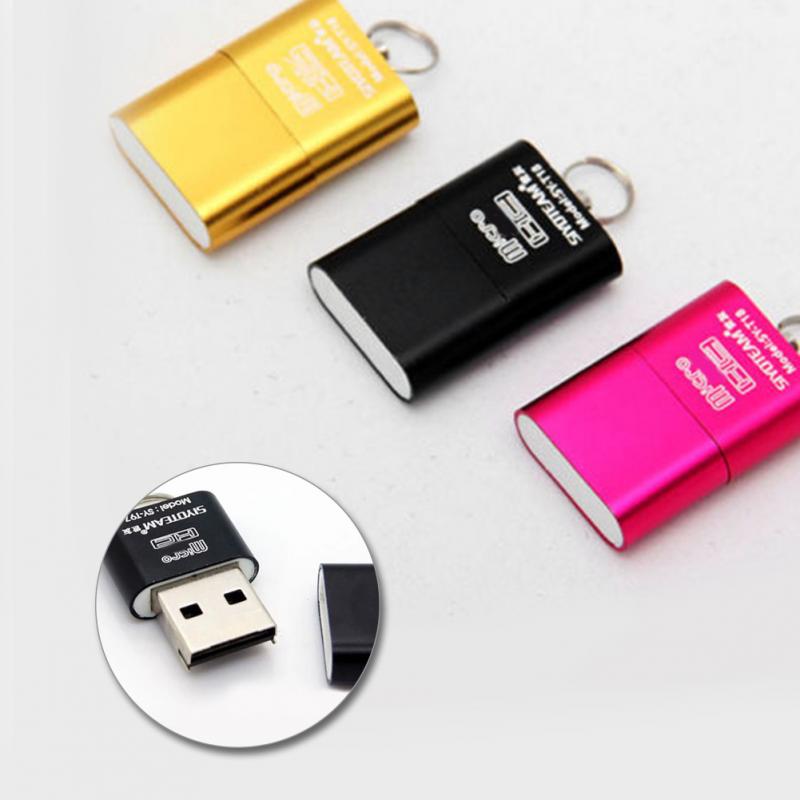 Mini USB 2.0 card reader, portable, micro TF memory card reader