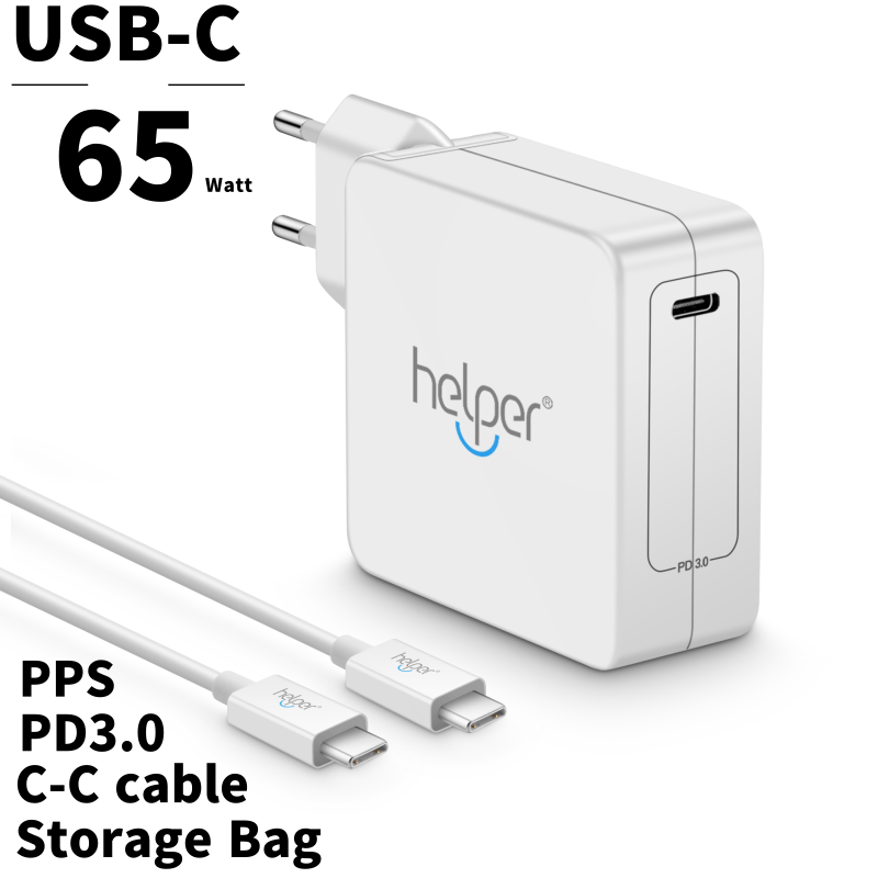 65W USB Type C Charger Adapter With PD PPS protocol for Macbook Pro 13 15 16 inch XiaoMi air pro and most USB-C devices