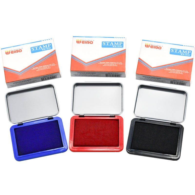 1 pcs Brand square box Calligraphy Red Ink Paste Chinese Yinni Pad 40g Red blue black ink paste