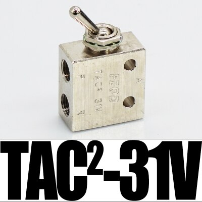 TAC pneumatic toggle valve TAC-3V 3P 3S 4V 4P TAC2-31V 31P 41V 41P Mechanical valve air valve Manual switch cylinder accessories: 31V