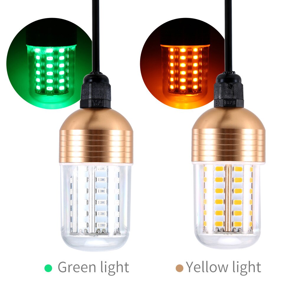 12V 30W 90 LED Underwater Night Fishing Light Submersible LED Lamp Bait Squid Fish Attracting Light Fish Finder Light with Cord