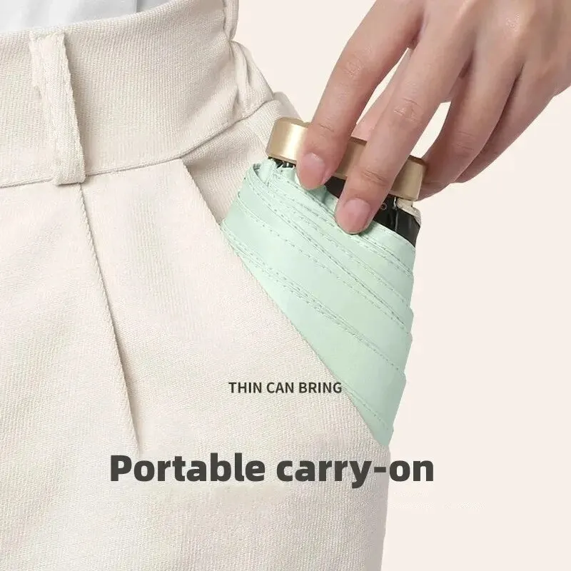 Mini-Sonnenschirm, Tasche, Regenschirm, Vinyl, faltbar, UV-Schutz, UV-Schutz, Sonnenschutz, Taschen-Sonnenschirm, Kapsel