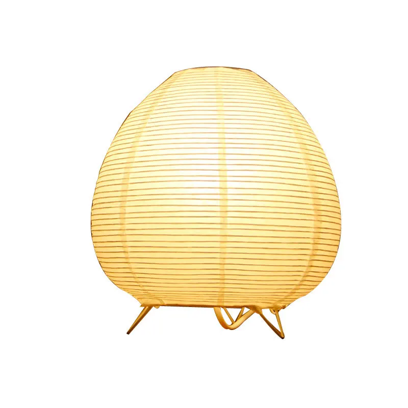 FAROL DE PAPEL nórdico de estilo japonés, sala de estudio moderna para lámpara de mesa, dormitorio, mesita de noche, iluminación LED, decoración,: RGB / Rojo