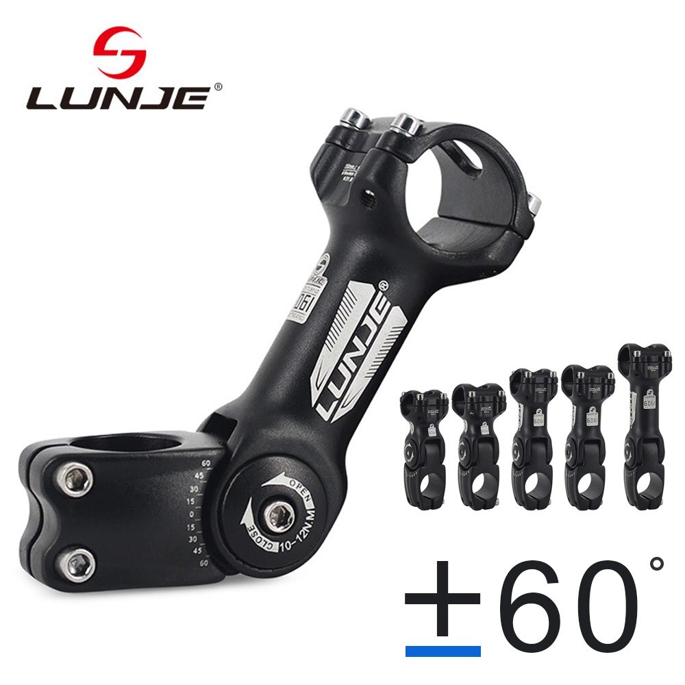 LUNJE Mtb lenker vorbau 60 Höer Erzähler für 1/1,25 zoll Lenker Vorbau für Straße Stadt-Fahrrad Fahrrad teil aufstieg Verlängerung
