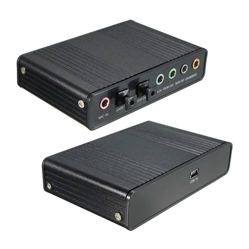 Professionelle Externe USB Soundkarte Kanal 5,1 Optische Audio- Karte Adapter Audio- Fahrer für PC Computer Laptop